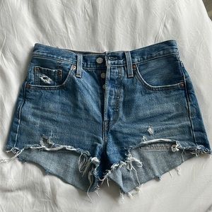501 Levi Denim shorts